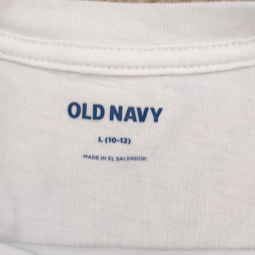 Old Navy White Minecraft Graphic Tee